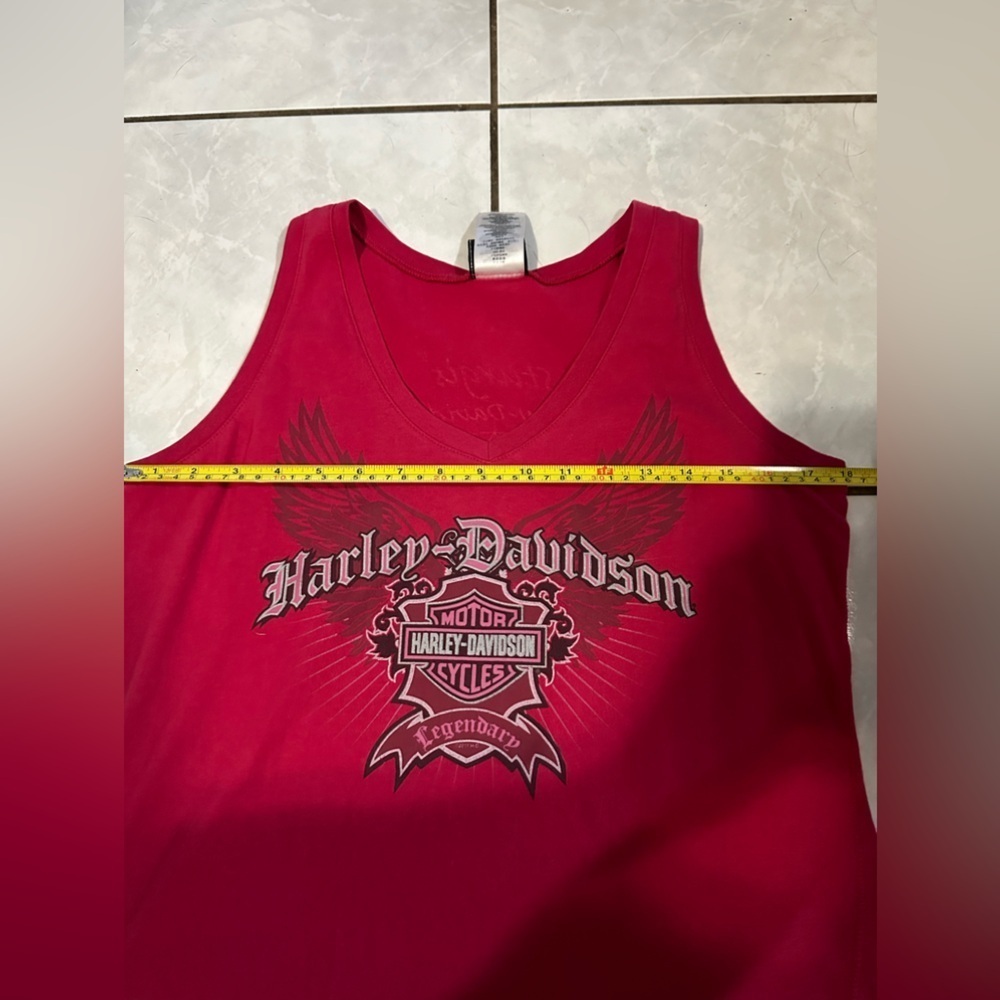 Vintage 🌸 RARE 🌸Harley Davidson Pink San Diego Tank Top size L - Picture 7 of 9